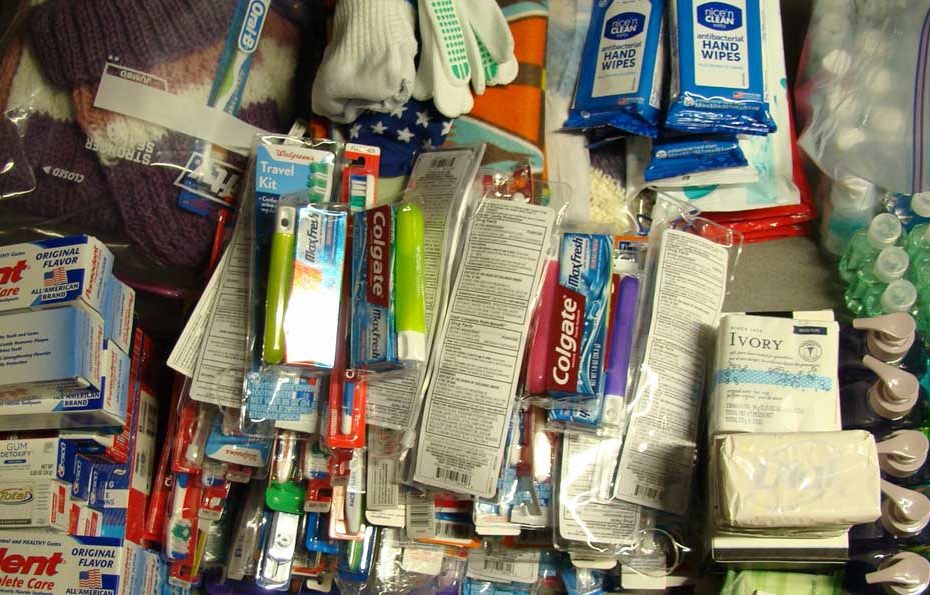 donated toiletries